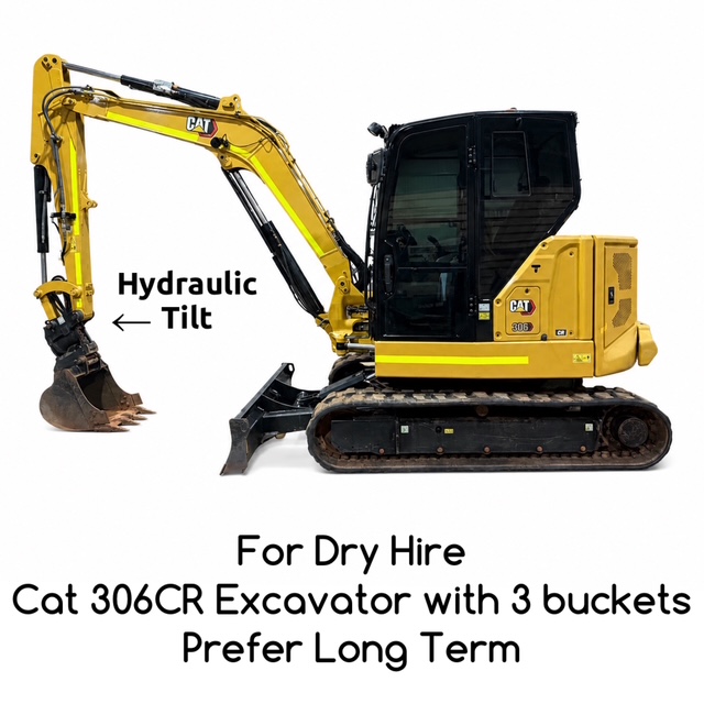 CAT 306CR Excavator – Dry Hire Perth